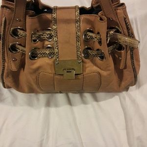 Jimmy choo handbag with python straps